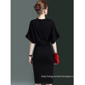 Women Black Simple Office Formal Dress